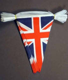 Coronation Union Flag "Fabric" Bunting -  Triangular