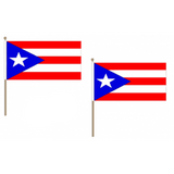 Puerto Rico Fabric National Hand Waving Flag Flags - United Flags And Flagstaffs