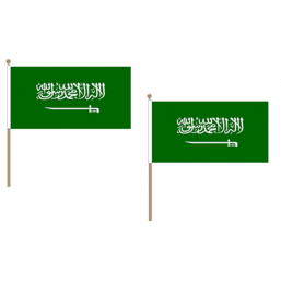 Saudi Arabia Fabric National Hand Waving Flag Flags - United Flags And Flagstaffs
