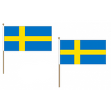 Sweden Fabric National Hand Waving Flag Flags - United Flags And Flagstaffs