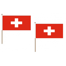 Switzerland Fabric National Hand Waving Flag Flags - United Flags And Flagstaffs