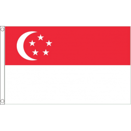 Singapore National Flag - Budget 5 x 3 feet Flags - United Flags And Flagstaffs
