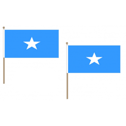 Somalia Fabric National Hand Waving Flag Flags - United Flags And Flagstaffs