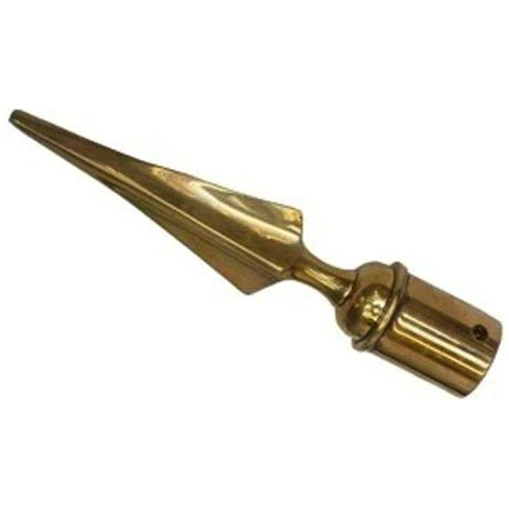 Scout Flagpole Topper - Brass Spear Point
