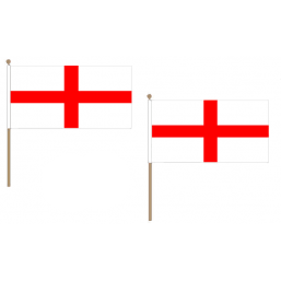 St George Fabric National Hand Waving Flag Flags - United Flags And Flagstaffs
