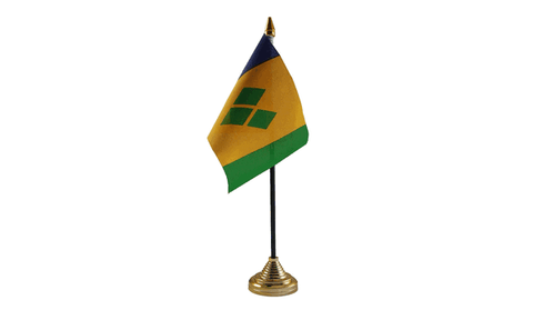 St Vincent and the Grenadines Table Flag Flags - United Flags And Flagstaffs