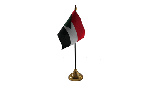 Sudan Table Flag Flags - United Flags And Flagstaffs