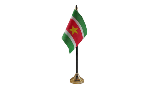 Suriname Table Flag Flags - United Flags And Flagstaffs
