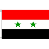 Syria National Flag - Budget 5 x 3 feet Flags - United Flags And Flagstaffs