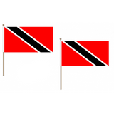 Trinidad and Tobago Fabric National Hand Waving Flag Flags - United Flags And Flagstaffs