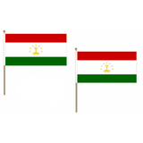 Tajikistan Fabric National Hand Waving Flag Flags - United Flags And Flagstaffs