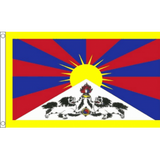 Tibet National Flag - Budget 5 x 3 feet Flags - United Flags And Flagstaffs