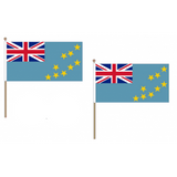 Tuvalu Fabric National Hand Waving Flag Flags - United Flags And Flagstaffs