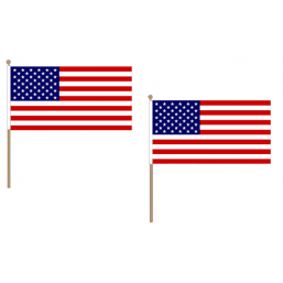 United States of America Fabric National Hand Waving Flag Flags - United Flags And Flagstaffs