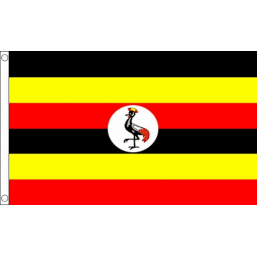 Uganda National Flag - Budget 5 x 3 feet Flags - United Flags And Flagstaffs