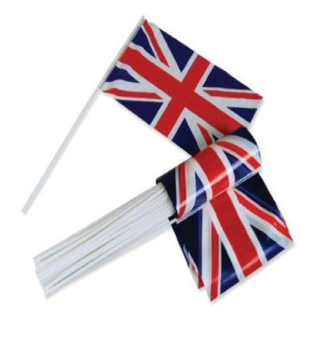 United Kingdom-Plastic Handwavers (20 Pack) Flags - United Flags And Flagstaffs