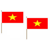 Vietnam Fabric National Hand Waving Flag Flags - United Flags And Flagstaffs