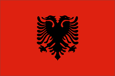 Albania National Flag Sewn Flags - United Flags And Flagstaffs