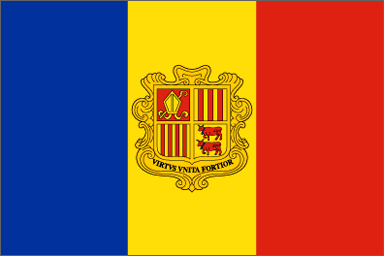 Andorra National Flag Sewn Flags - United Flags And Flagstaffs