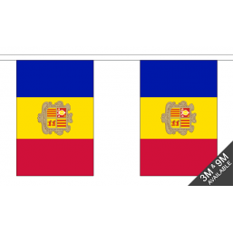 Andorra Flag  - Fabric Bunting Flags - United Flags And Flagstaffs