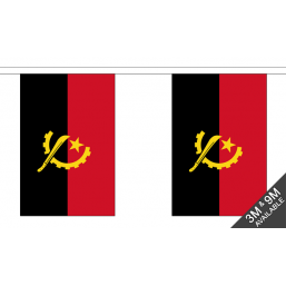 Angola Flag  - Fabric Bunting Flags - United Flags And Flagstaffs