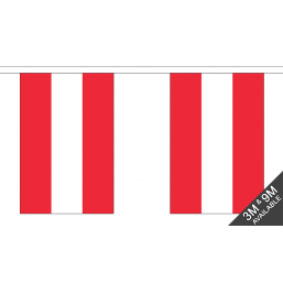 Austria Flag  - Fabric Bunting Flags - United Flags And Flagstaffs