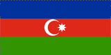Azerbaijan National Flag Printed Flags - United Flags And Flagstaffs