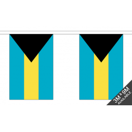 Bahamas Flag With Crest - Fabric Bunting Flags - United Flags And Flagstaffs