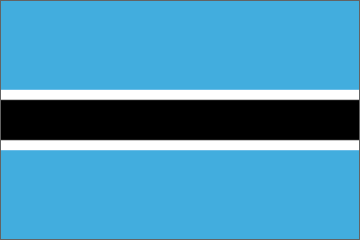 Botswana National Flag Sewn Flags - United Flags And Flagstaffs