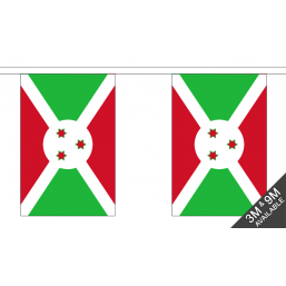 Burindi Faso Flag  - Fabric Bunting Flags - United Flags And Flagstaffs