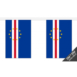 Cape Verdi Flag  - Fabric Bunting Flags - United Flags And Flagstaffs