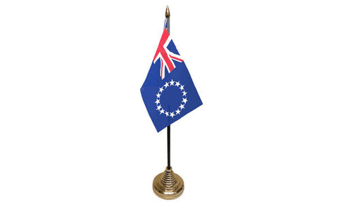 Cook Islands Table Flag Flags - United Flags And Flagstaffs