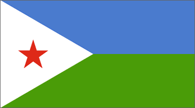 Djibouti National Flag Printed Flags - United Flags And Flagstaffs