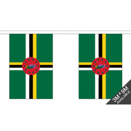 Dominica  Flag - Fabric Bunting Flags - United Flags And Flagstaffs