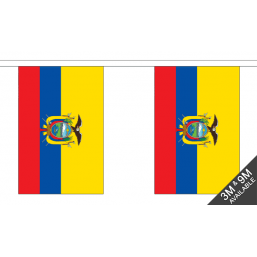 Ecuador Flag - Fabric Bunting Flags - United Flags And Flagstaffs
