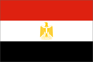 Egypt National Flag Printed Flags - United Flags And Flagstaffs