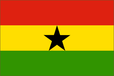 Ghana National Flag Printed Flags - United Flags And Flagstaffs