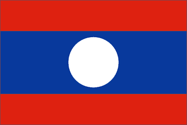 Laos National Flag Sewn Flags - United Flags And Flagstaffs
