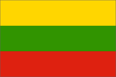 Lithuania National Flag Printed Flags - United Flags And Flagstaffs
