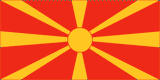 Macedonia National Flag Printed Flags - United Flags And Flagstaffs