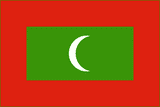Maldives National Flag Printed Flags - United Flags And Flagstaffs
