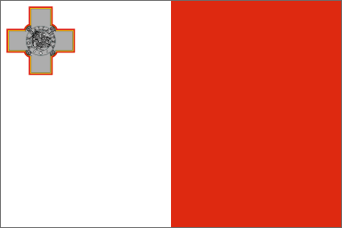 Malta National Flag Printed Flags - United Flags And Flagstaffs
