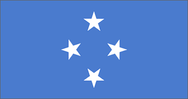 Micronesia National Flag Sewn Flags - United Flags And Flagstaffs