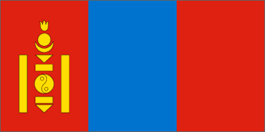 Mongolia National Flag Sewn Flags - United Flags And Flagstaffs