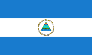 Nicaragua National Flag Printed Flags - United Flags And Flagstaffs