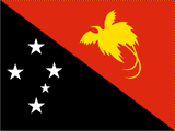 Papua New Guinea National Flag Sewn Flags - United Flags And Flagstaffs