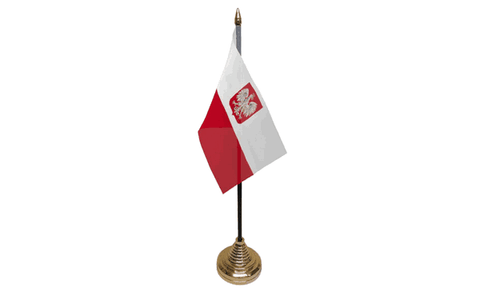 Poland (Civil) Table Flag Flags - United Flags And Flagstaffs