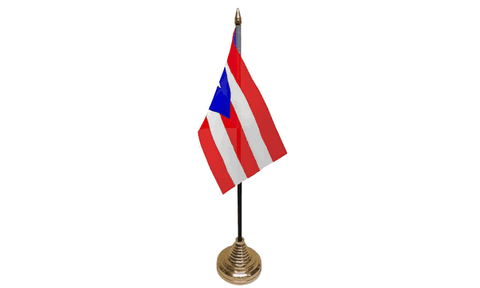 Puerto Rico Table Flag Flags - United Flags And Flagstaffs
