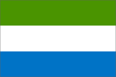 Sierra Leone National Flag Printed Flags - United Flags And Flagstaffs