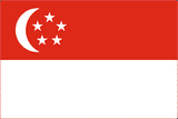 Singapore National Flag Sewn Flags - United Flags And Flagstaffs